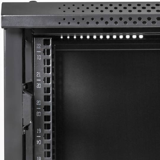 Armario rack 19'' de pie 42U 600x600x2000mm negro MobiRack DIY desmontado