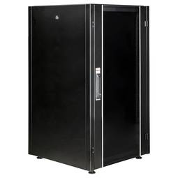 Armadio rack 19'' in piedi 16U 600x600x825mm MobiRack di RackMatic Anta nera e vetro temperato