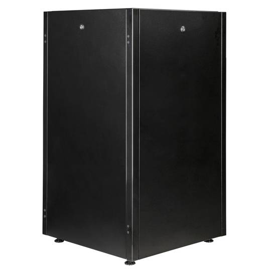 Armoire rack 19'' debout 16U 600x600x825mm MobiRack par RackMatic Porte noire et verre trempé