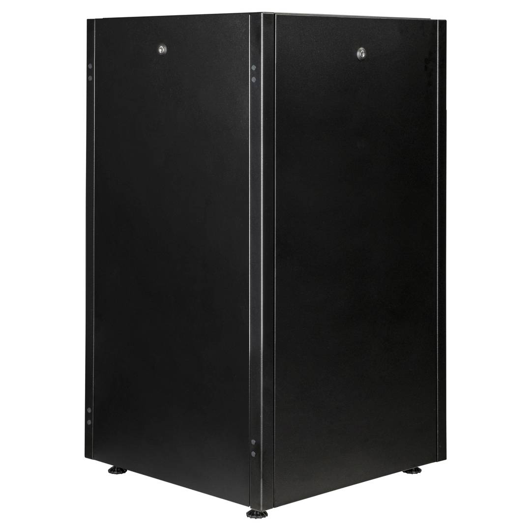 Rack cabinet 19'' standing 22U 600x600x1081mm MobiRack by RackMatic Black and tempered glass door