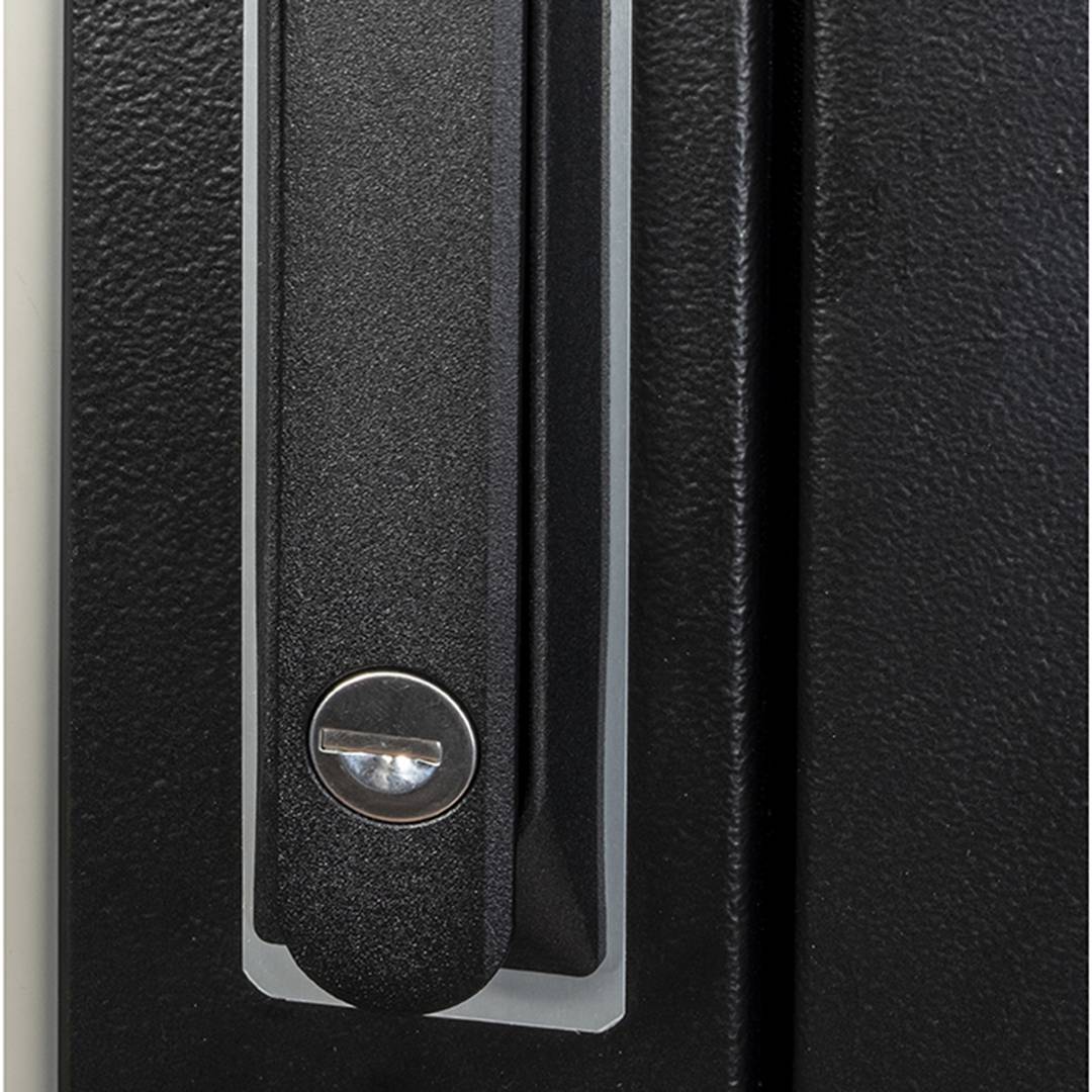Rack cabinet 19'' standing 22U 600x600x1081mm MobiRack by RackMatic Black and tempered glass door