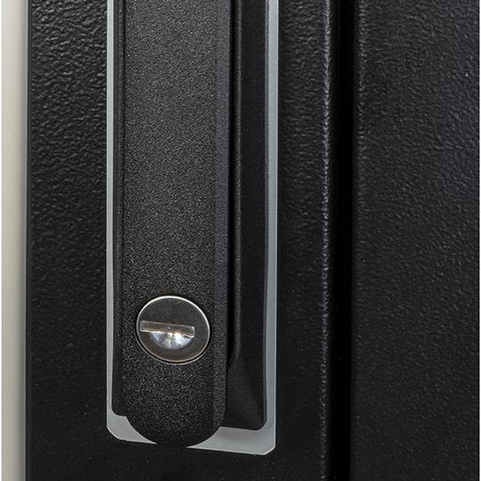 Rack cabinet 19'' standing 22U 600x600x1081mm MobiRack by RackMatic Black and tempered glass door