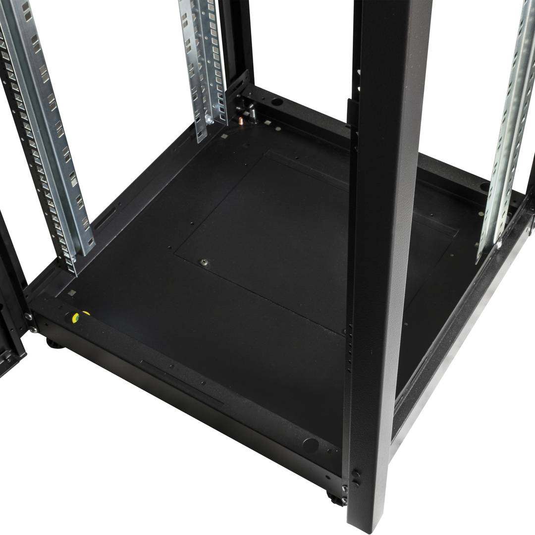 Rack cabinet 19'' standing 22U 600x600x1081mm MobiRack by RackMatic Black and tempered glass door