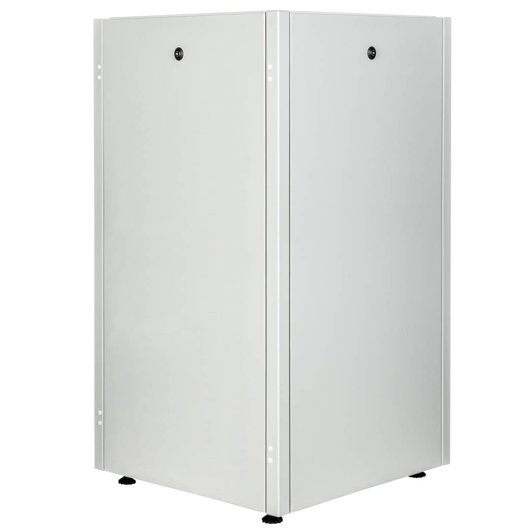Armoire rack 19'' debout 22U 600x600x1081mm MobiRack par RackMatic Blanc et porte verre trempé