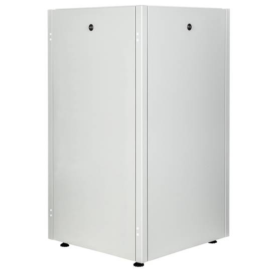 Armoire rack 19'' debout 22U 600x600x1081mm MobiRack par RackMatic Blanc et porte verre trempé