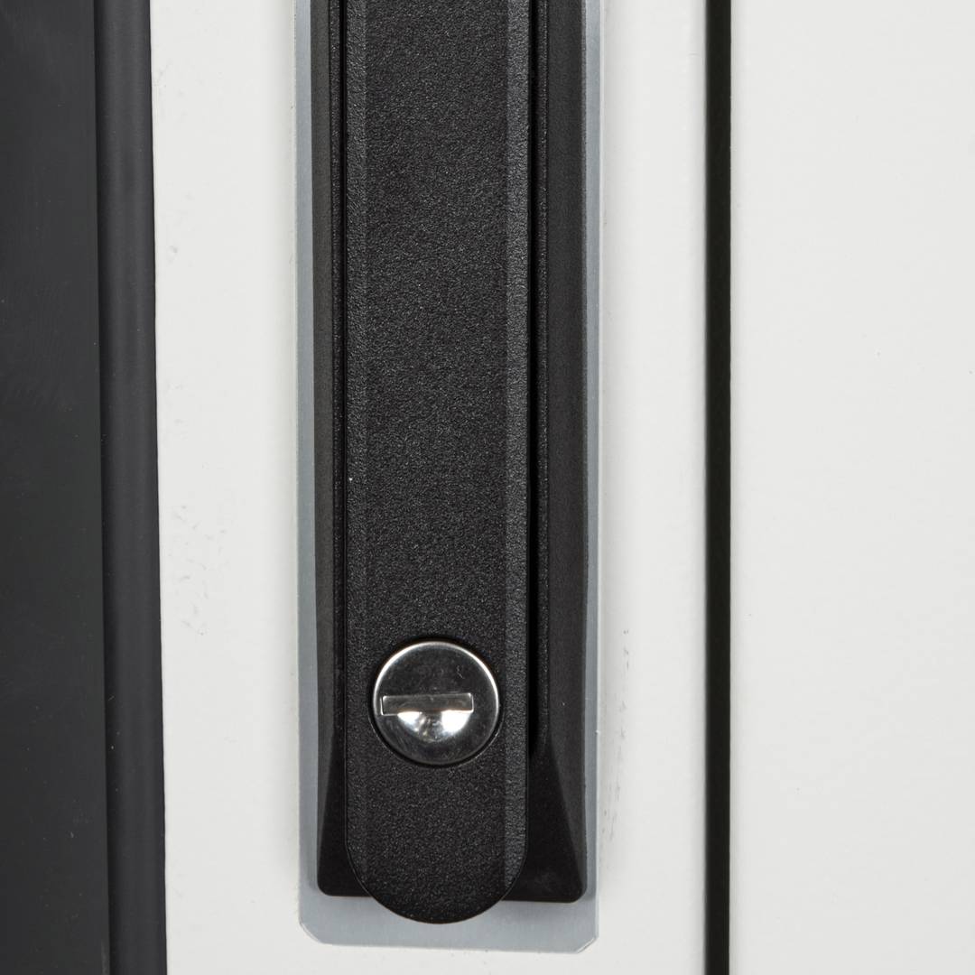 Armoire rack 19'' debout 22U 600x600x1081mm MobiRack par RackMatic Blanc et porte verre trempé