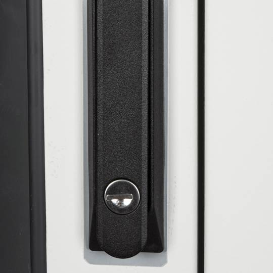 Armoire rack 19'' debout 22U 600x600x1081mm MobiRack par RackMatic Blanc et porte verre trempé