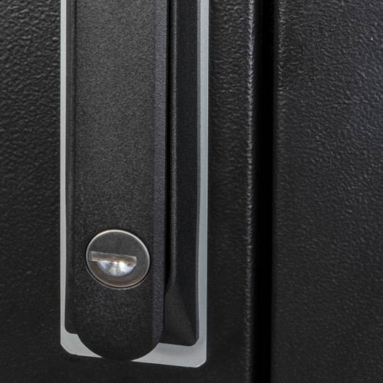 Rack cabinet 19'' standing 32U 600x600x1536mm MobiRack by RackMatic Black and tempered glass door