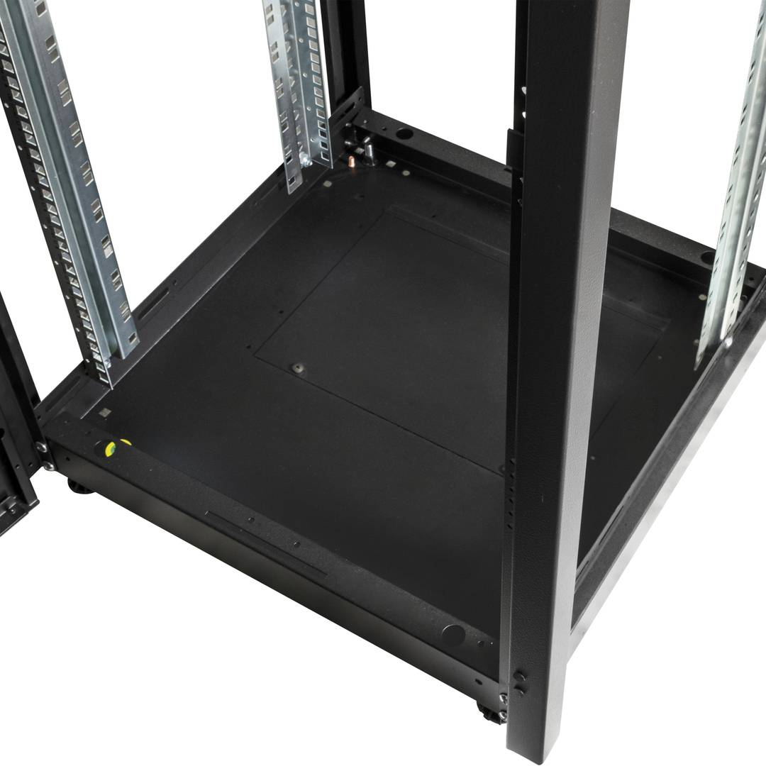 Rack cabinet 19'' standing 32U 600x600x1536mm MobiRack by RackMatic Black and tempered glass door