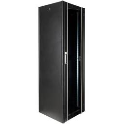 19'' Stand-Rack-Schrank 42U 600x600x1980mm MobiRack von RackMatic Schwarze und gehärtete Glastür