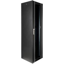 Armadio rack 19'' da terra 47U 600x600x2202mm MobiRack di RackMatic Anta nera e vetro temperato