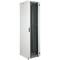 Rack cabinet 19'' standing 47U 600x600x2202mm MobiRack by RackMatic White and tempered glass door