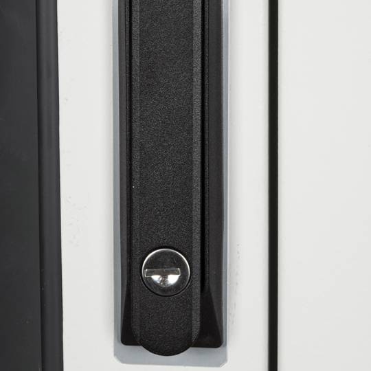 Rack cabinet 19'' standing 47U 600x600x2202mm MobiRack by RackMatic White and tempered glass door