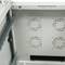 Rack cabinet 19'' standing 47U 600x600x2202mm MobiRack by RackMatic White and tempered glass door