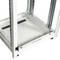 Rack cabinet 19'' standing 47U 600x600x2202mm MobiRack by RackMatic White and tempered glass door