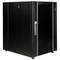 Armoire rack 19'' debout 16U 600x800x825mm MobiRack par RackMatic Porte noire et verre trempé