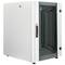 Rack cabinet 19'' standing 16U 600x800x825mm MobiRack by RackMatic White and tempered glass door