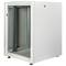 Rack cabinet 19'' standing 16U 600x800x825mm MobiRack by RackMatic White and tempered glass door