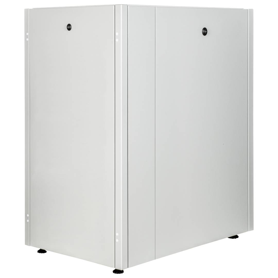 Rackkast 19'' staand 22U 600x800x1081mm MobiRack van RackMatic Witte en gehard glazen deur