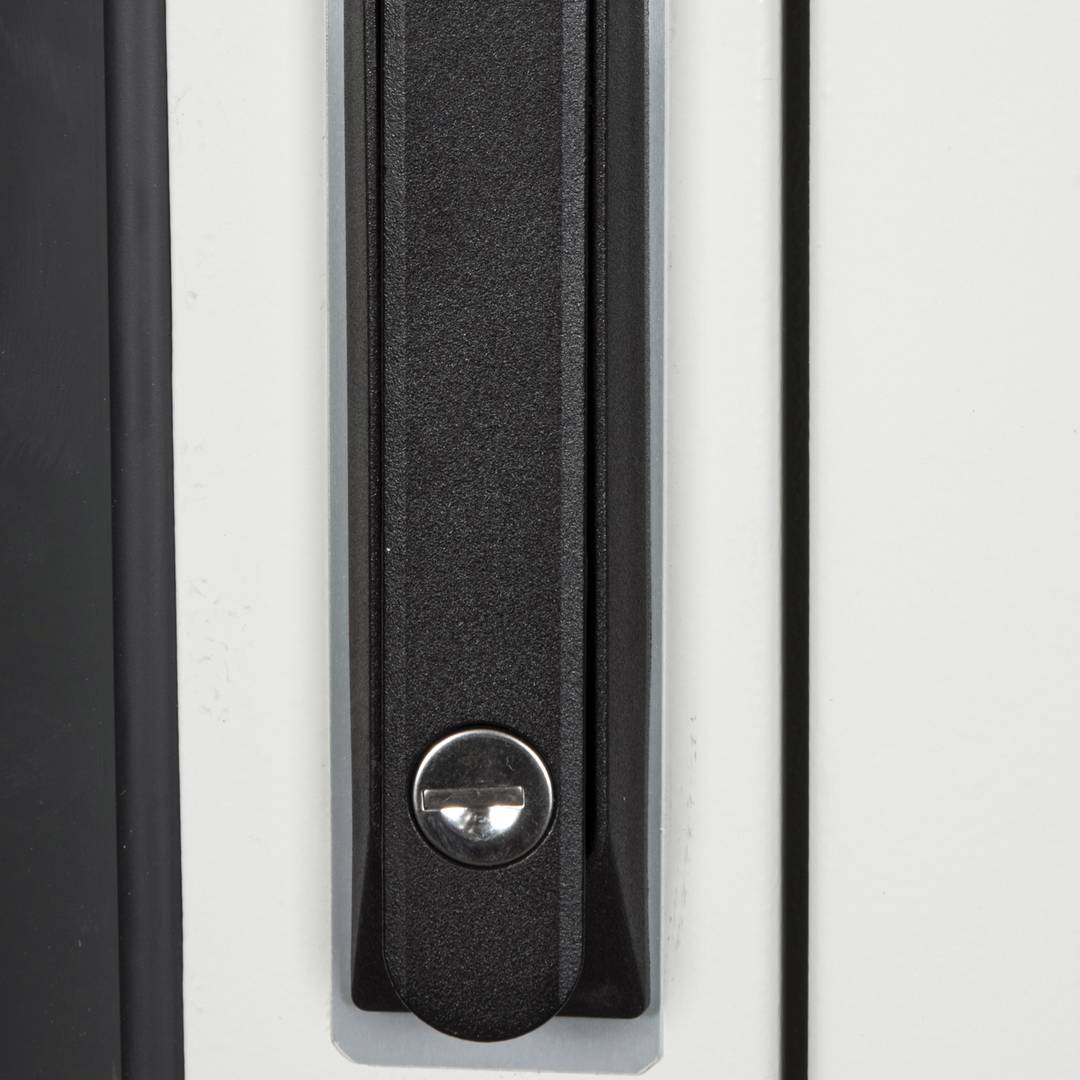 Rackkast 19'' staand 22U 600x800x1081mm MobiRack van RackMatic Witte en gehard glazen deur