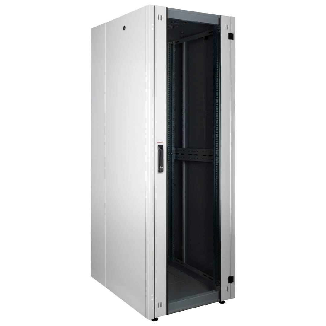 Armari rack 19'' de peu 32U 600x800x1536mm MobiRack de RackMatic Blanc i porta de vidre temperat