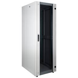 Rackkast 19'' staand 32U 600x800x1536mm MobiRack van RackMatic Witte en gehard glazen deur