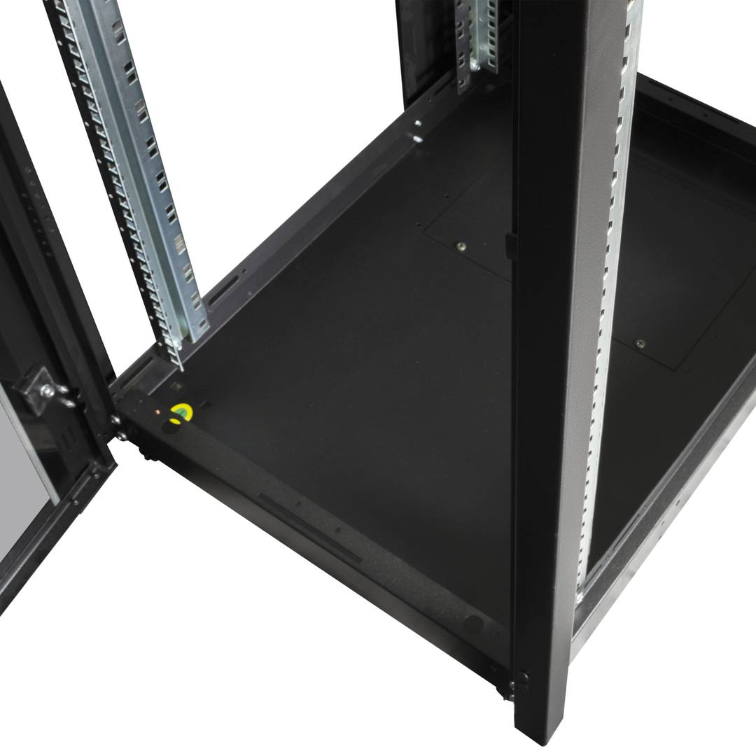 Rackkast 19'' staand 42U 600x800x1980mm MobiRack van RackMatic Deur zwart en gehard glas