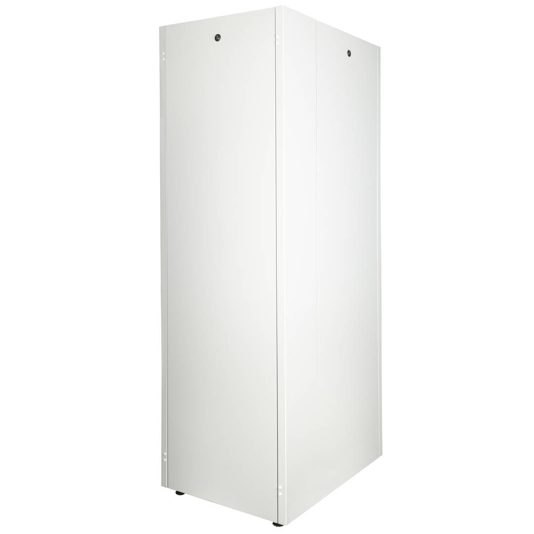 Rackkast 19'' staand 42U 600x800x1980mm MobiRack van RackMatic Witte en gehard glazen deur