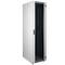 Rackschrank 19'' stehend 47U 600x800x2202mm MobiRack von RackMatic Weiße Tür aus gehärtetem Glas