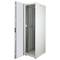 Rackschrank 19'' stehend 47U 600x800x2202mm MobiRack von RackMatic Weiße Tür aus gehärtetem Glas