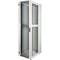 Rackschrank 19'' stehend 47U 600x800x2202mm MobiRack von RackMatic Weiße Tür aus gehärtetem Glas