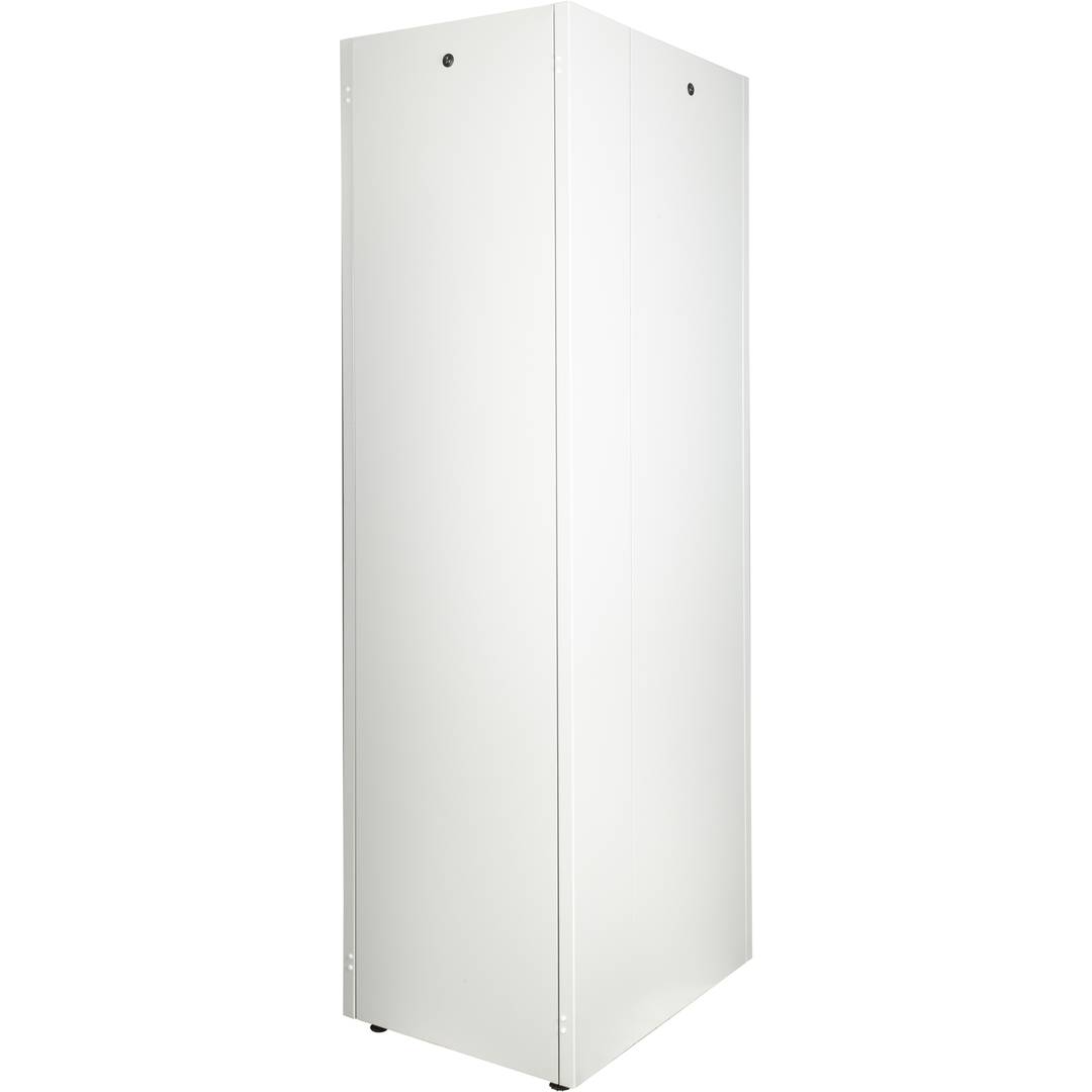 Rackschrank 19'' stehend 47U 600x800x2202mm MobiRack von RackMatic Weiße Tür aus gehärtetem Glas