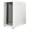 Rack cabinet 19'' standing 22U 600x1000x1081mm MobiRack by RackMatic White and tempered glass door