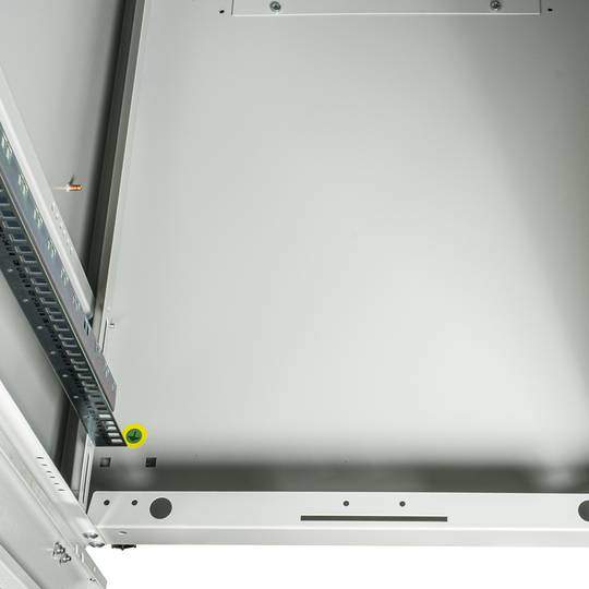 Rack cabinet 19'' standing 22U 600x1000x1081mm MobiRack by RackMatic White and tempered glass door