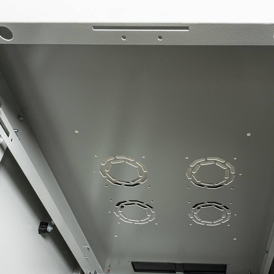 Rack cabinet 19'' standing 22U 600x1000x1081mm MobiRack by RackMatic White and tempered glass door