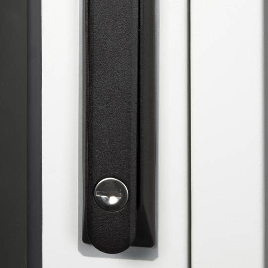 Rack cabinet 19'' standing 32U 600x1000x1536mm MobiRack by RackMatic White and tempered glass door