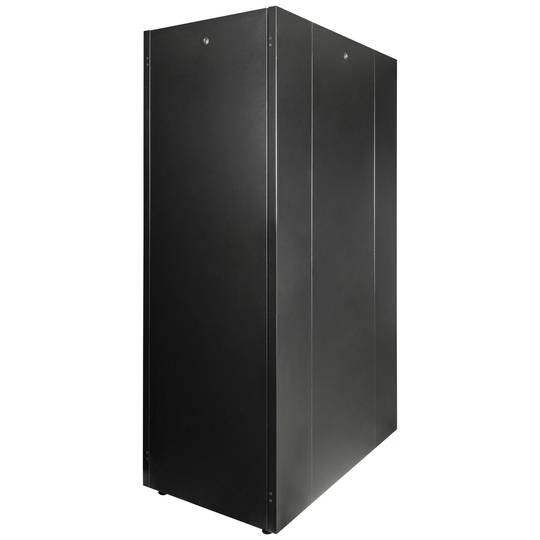 19'' staande rackkast 42U 600x1000x1980mm MobiRack van RackMatic Deur in zwart en gehard glas