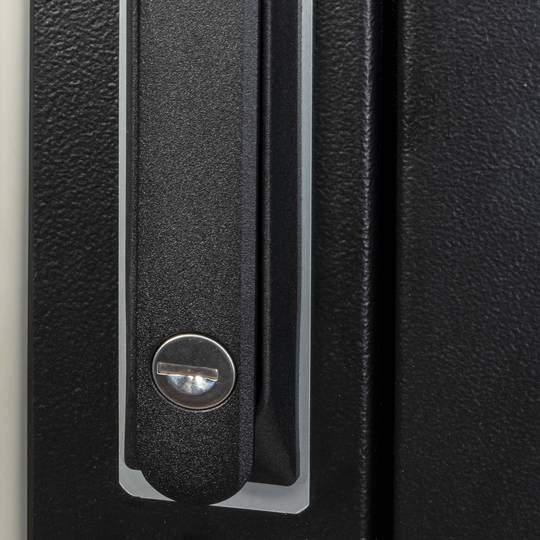 19'' staande rackkast 42U 600x1000x1980mm MobiRack van RackMatic Deur in zwart en gehard glas