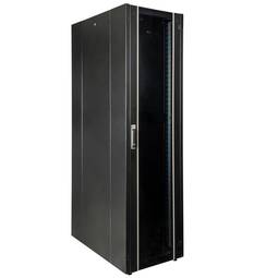 Armário rack 19'' 47U 600x1000x2202mm MobiRack by RackMatic Porta preta e vidro temperado
