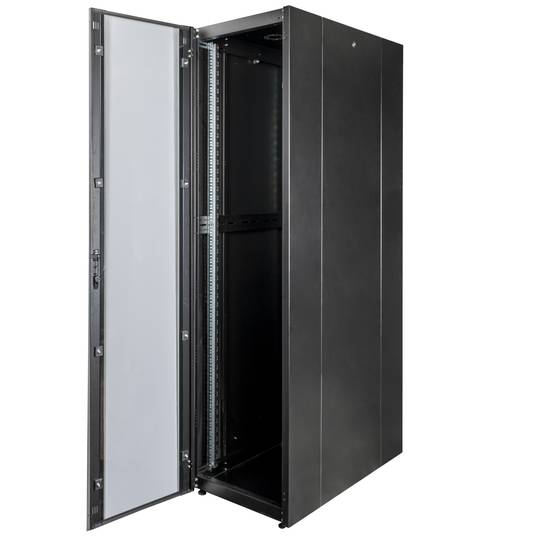 Armadio rack 19'' da terra 47U 600x1000x2202mm MobiRack di RackMatic Anta nera e vetro temperato