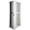 Szafa rack 19'' stojąca 47U 600x1000x2202mm MobiRack by RackMatic Białe i drzwi ze szkła hartowanego