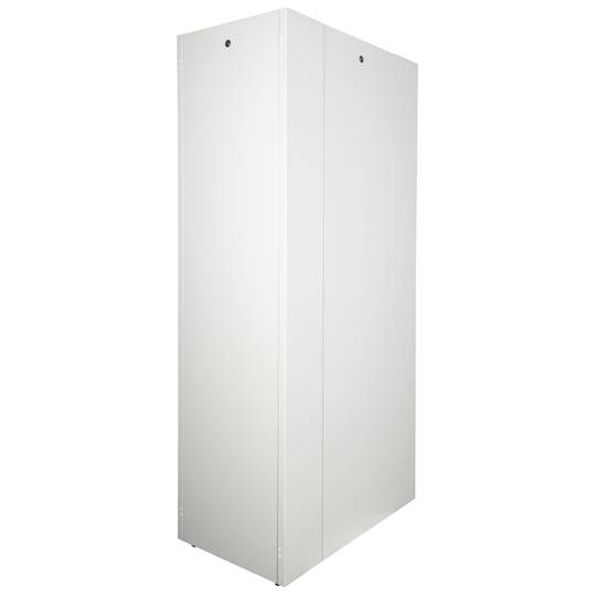 Szafa rack 19'' stojąca 47U 600x1000x2202mm MobiRack by RackMatic Białe i drzwi ze szkła hartowanego