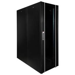 19'' standing rack cabinet 42U 600x1200x1980mm MobiRack by RackMatic Black and tempered glass door