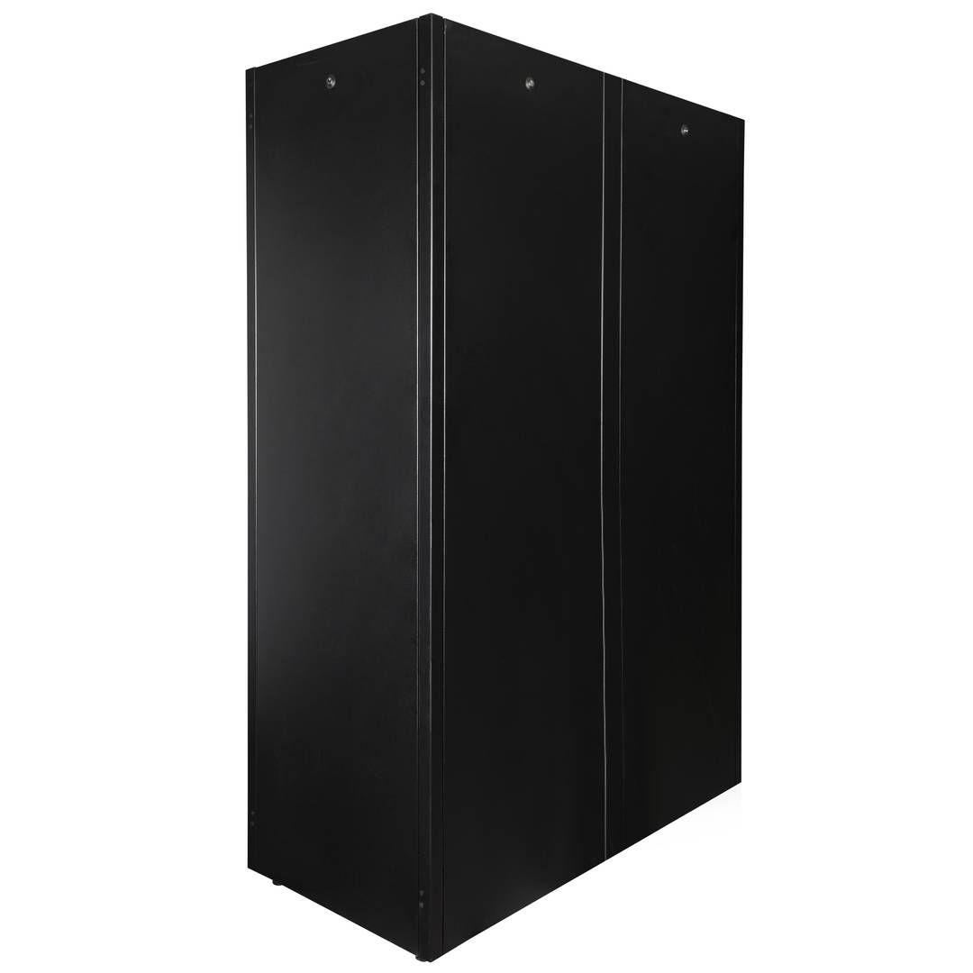 Rackschrank 19'' stehend 42U 600x1200x1980mm MobiRack von RackMatic Schwarze und gehärtete Glastür
