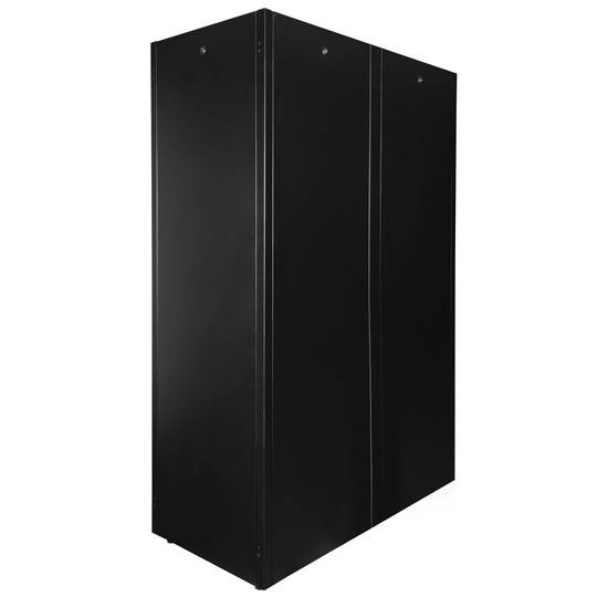 Rackschrank 19'' stehend 42U 600x1200x1980mm MobiRack von RackMatic Schwarze und gehärtete Glastür