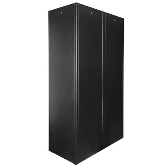Szafa rack 19'' stojąca 47U 600x1200x2202mm MobiRack by RackMatic Czarna i drzwiczki ze szkła hartowanego