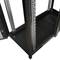Szafa rack 19'' stojąca 47U 600x1200x2202mm MobiRack by RackMatic Czarna i drzwiczki ze szkła hartowanego