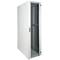 19'' Stand-Rack-Schrank 47 HE 600 x 1200 x 2202 mm MobiRack von RackMatic Weiße Tür aus gehärtetem Glas