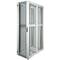 19'' Stand-Rack-Schrank 47 HE 600 x 1200 x 2202 mm MobiRack von RackMatic Weiße Tür aus gehärtetem Glas