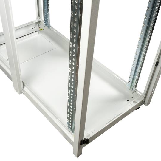 19'' Stand-Rack-Schrank 47 HE 600 x 1200 x 2202 mm MobiRack von RackMatic Weiße Tür aus gehärtetem Glas